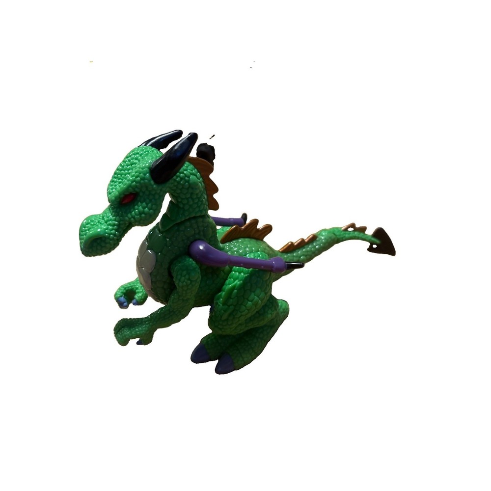 Fisher Price 2001 Imaginext Green Dragon Action Figures Posable Dragon No Wings
